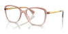 Ralph RA7156U Eyeglasses / Shiny Transparent Rose №6129 / Size 52
