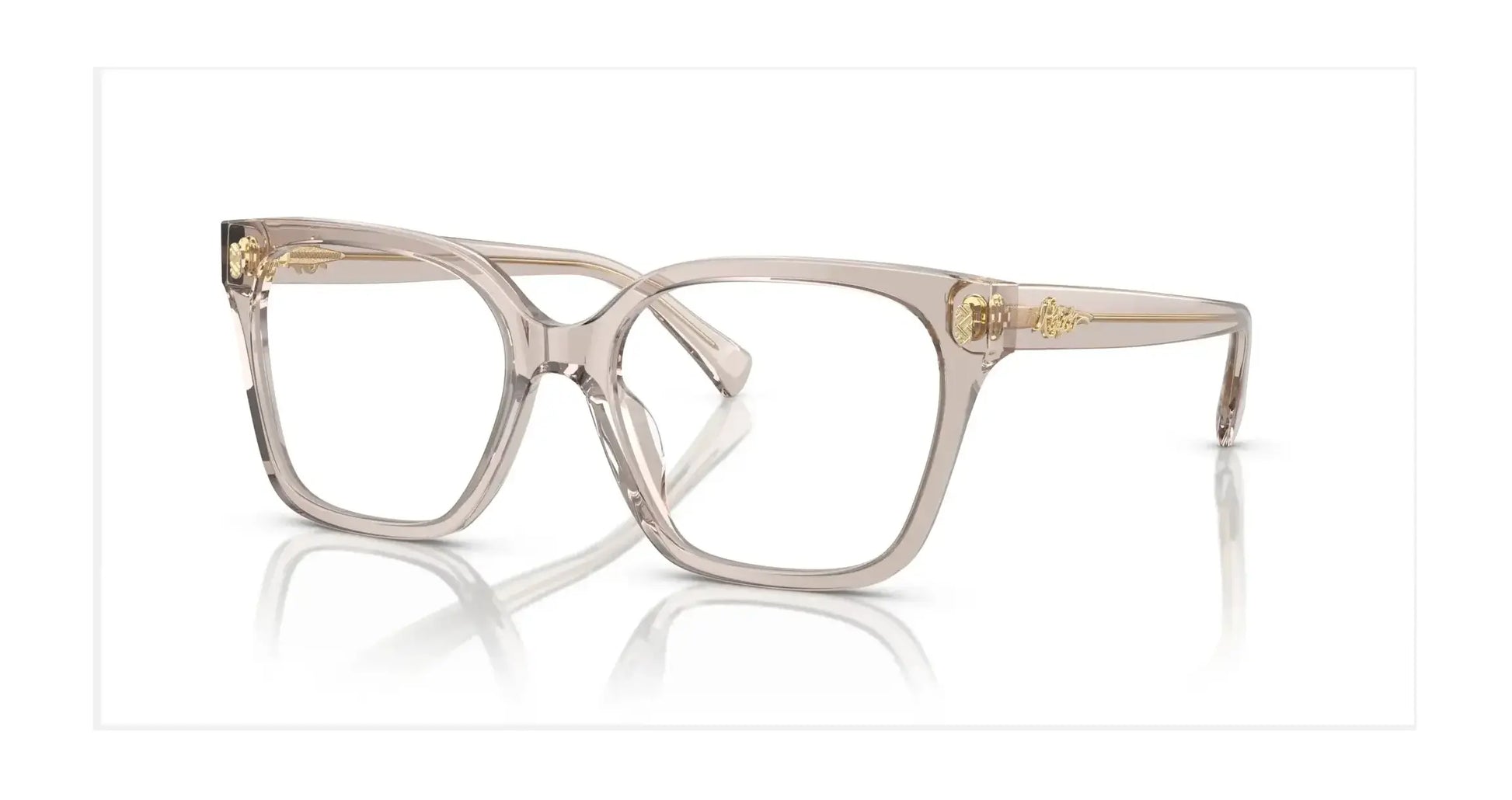 Ralph RA7158U Eyeglasses Shiny Transparent Beige