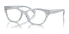 Ralph RA7161U Eyeglasses / Shiny Striped Grey №6154 / Size 53
