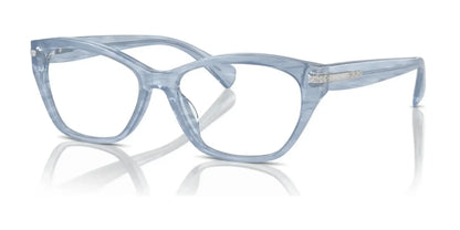 Ralph RA7161U Eyeglasses Shiny Striped Blue