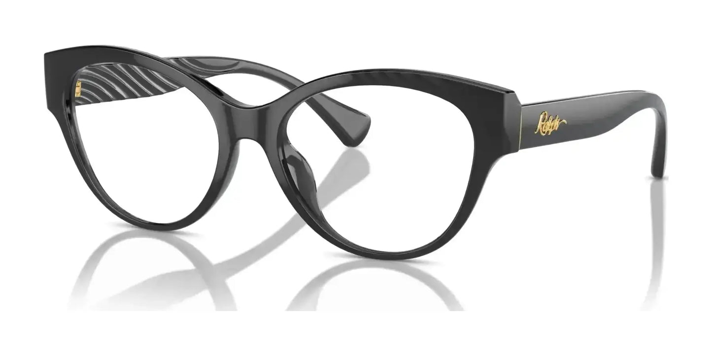 Ralph RA7164U Eyeglasses Shiny Transparent Black