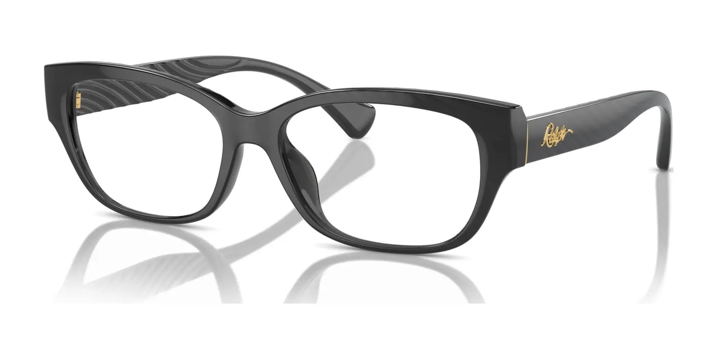 Ralph RA7165U Eyeglasses Shiny Transparent Black