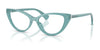 Ralph RA7181U Eyeglasses / Shiny Milky Blue №6240 / Size 52