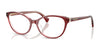Ralph RA7186U Eyeglasses / Transparent Dark Burgundy №5920 / Size 53