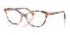 Ralph RA7186U Eyeglasses / Transparent Pink Havana №6295 / Size 53