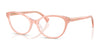 Ralph RA7186U Eyeglasses / Peach Transparent №6296 / Size 53