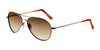 Randolph AMELIA Sunglasses | Size 57 / 22k Chocolate Gold / Nylon Gradient Cape Sand (Non-Polar)