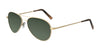 Randolph AMELIA Sunglasses | Size 57 / 23k Satin Gold / Evergreen Gradient Nylon (Polarized)