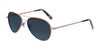 Randolph AMELIA Sunglasses | Size 57 / 22k Satin Rose Gold / Slate Gradient Nylon (Polarized)