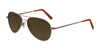 Randolph AMELIA Sunglasses | Size 57 / 22k Satin Chocolate Gold / Cape Sand Gradient Nylon (Polarized)