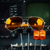 Randolph AMELIA Sunglasses | Size 57 / 22k Chocolate Gold / AGX Nylon (Polarized)