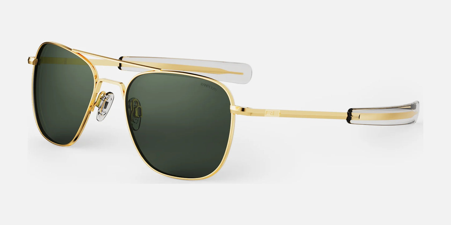 Randolph AVIATOR Sunglasses | Size 52 / 23k Gold / AGX Polarized Glass