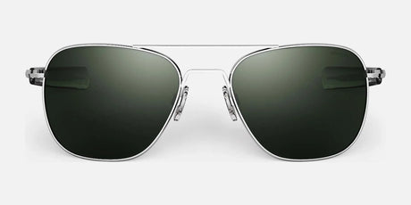 Randolph AVIATOR Sunglasses | Size 52 / Bright Chrome / AGX Non-Polar Glass