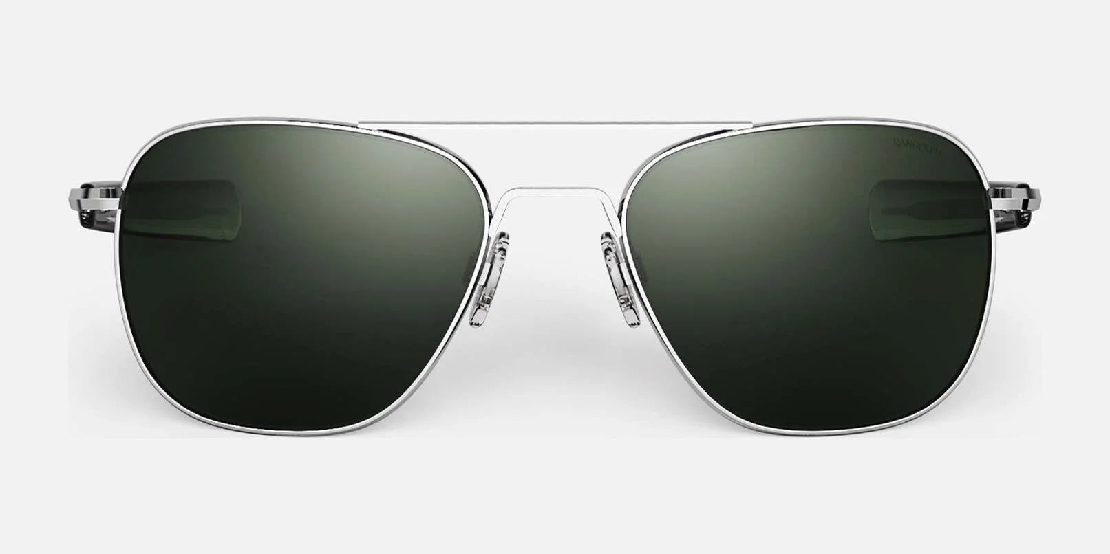 Randolph AVIATOR Sunglasses | Size 58 / Bright Chrome / AGX Non-Polar Glass
