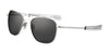 Randolph AVIATOR Sunglasses | Size 58 / Matte Chrome / Glass American Gray (Non-Polar)
