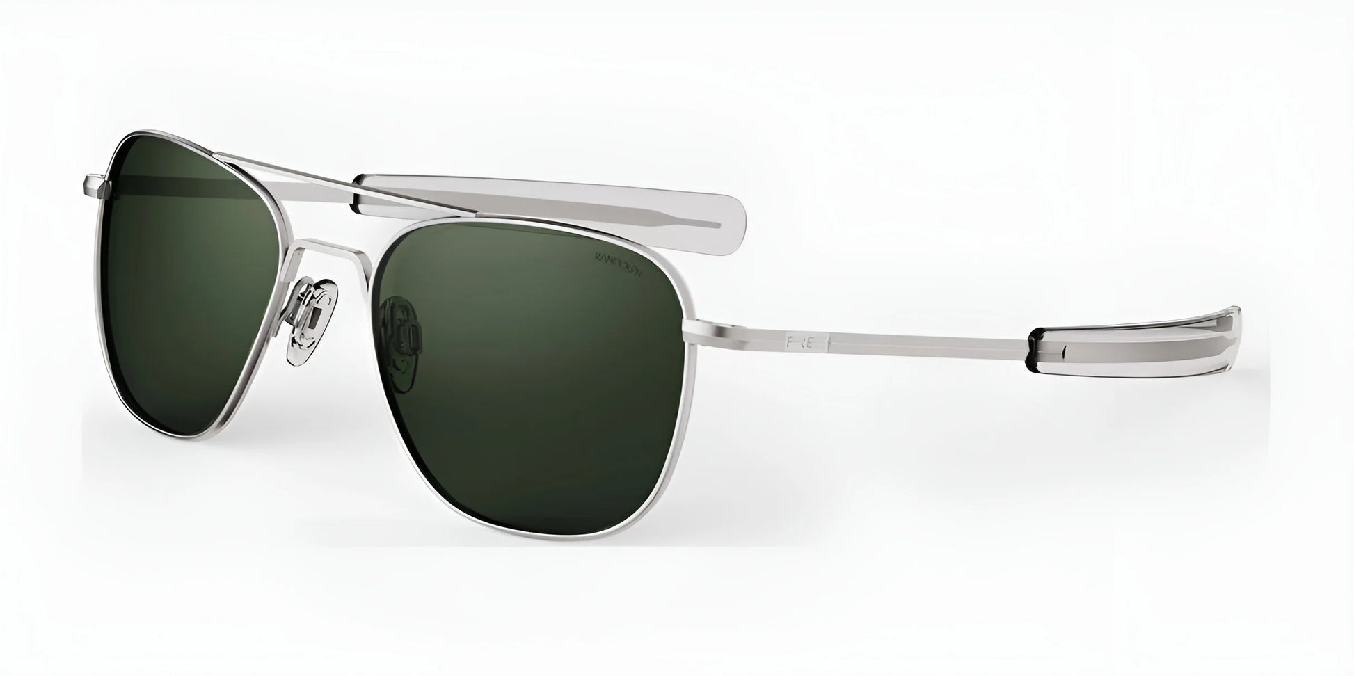 Randolph AVIATOR Sunglasses | Size 52 / Matte Chrome / AGX Non-Polar Glass