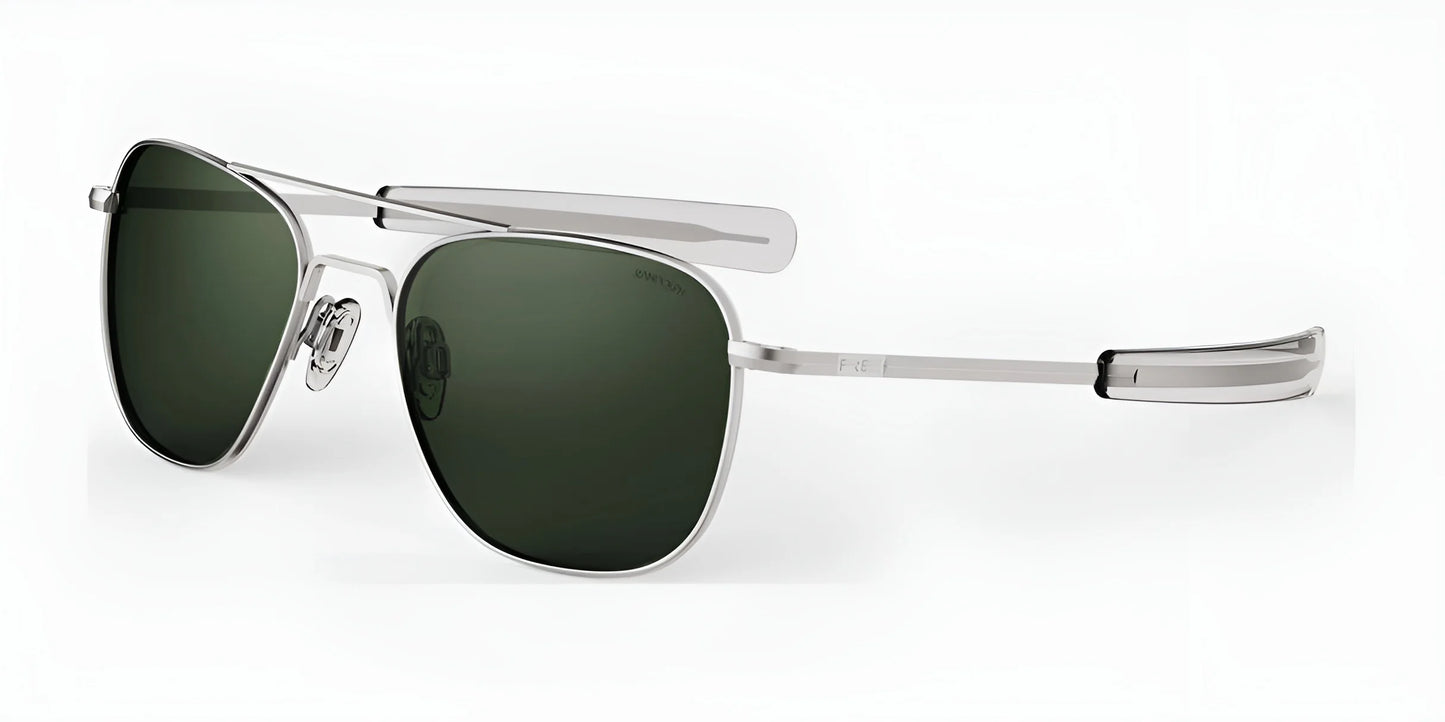 Randolph AVIATOR Sunglasses | Size 58 / Matte Chrome / AGX Polarized Glass