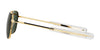 Randolph AVIATOR Sunglasses | Size 61 / Matte Chrome / Nylon Atlantic Blue (Non-Polar)