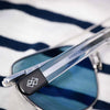 Randolph AVIATOR Sunglasses | Size 55 / Matte Chrome / Nylon Atlantic Blue (Non-Polar)