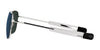 Randolph AVIATOR Sunglasses | Size 58 / Matte Chrome / Nylon Atlantic Blue (Non-Polar)