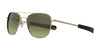 Randolph AVIATOR Sunglasses | Size 52 / 23k Satin Gold / Evergreen Gradient Nylon (Polarized)