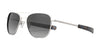 Randolph AVIATOR Sunglasses | Size 58 / Satin Silver / Coastal Gray Gradient Nylon (Polarized)