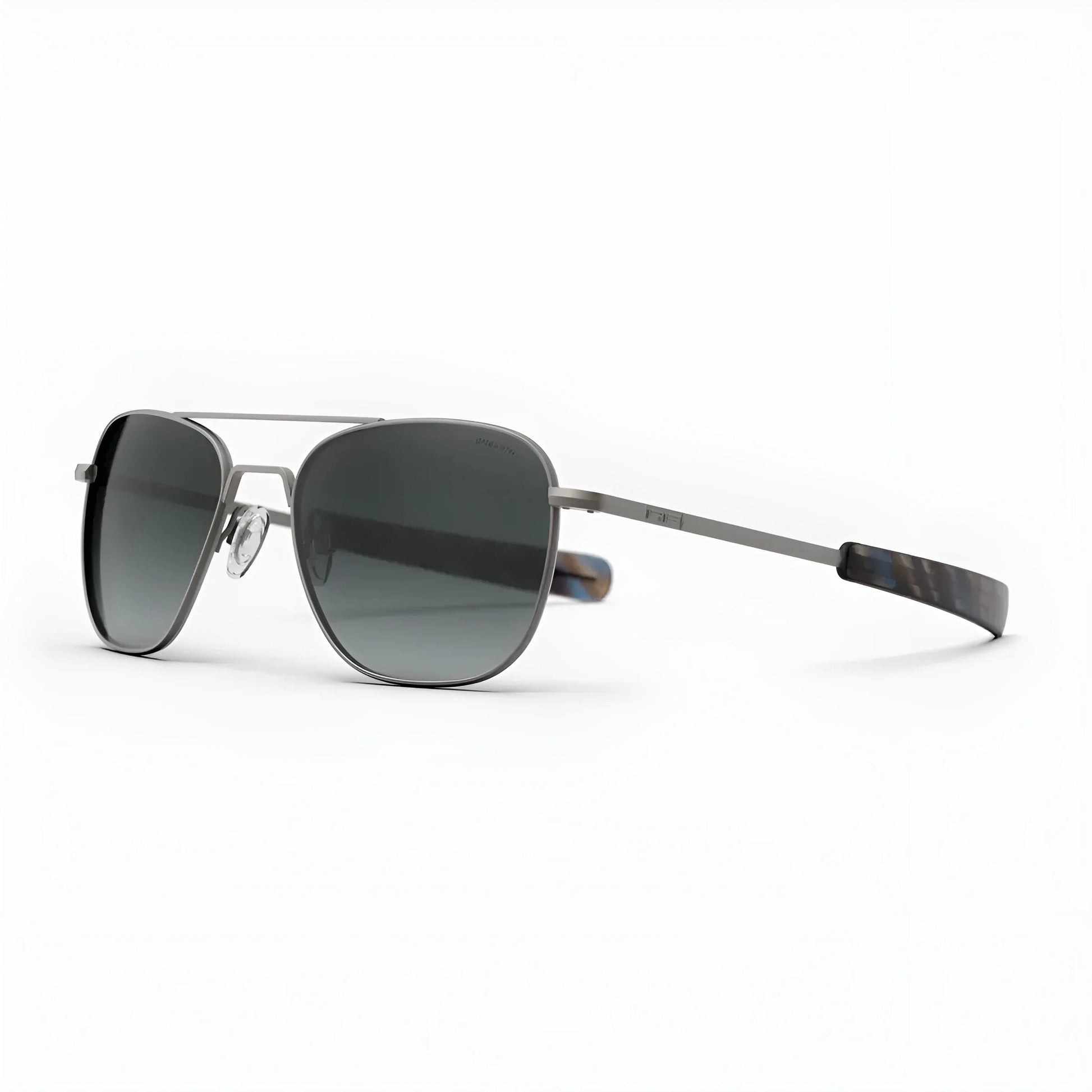Randolph AVIATOR Sunglasses | Size 55 / Satin Gunmetal / Slate Polarized Gradient Nylon