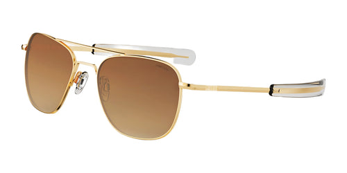 Randolph AVIATOR Sunglasses / Size 61 / Matte Chrome / Nylon Atlantic Blue (Non-Polar)