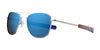 Randolph AVIATOR Sunglasses | Size 58 / Gunmetal / Nylon Atlantic Blue (Non-Polar)