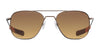 Randolph CONCORDE Sunglasses / Matte Chrome / Nylon Atlantic Blue (Non-Polar) / Size 64
