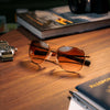 Randolph AVIATOR Sunglasses | Size 58 / Matte Chrome / Nylon Atlantic Blue (Non-Polar)