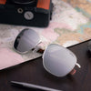 Randolph AVIATOR Sunglasses | Size 52 / Gunmetal / Glass American Gray (Non-Polar)