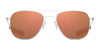 Randolph AVIATOR Sunglasses | Size 58 / Matte Chrome / Nylon Atlantic Blue (Non-Polar)