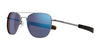 Randolph AVIATOR Sunglasses | Size 52 / Satin Gunmetal / Le Mans Blue (Semi-Polarized)