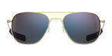 Randolph AVIATOR Sunglasses | Size 55 / 23k Satin Gold / Apex Gray (Semi-Polarized)