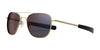 Randolph AVIATOR Sunglasses | Size 52 / 23k Satin Gold / Apex Gray (Semi-Polarized)
