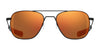 Randolph AVIATOR Sunglasses | Size 55 / Matte Chrome / Nylon Atlantic Blue (Non-Polar)