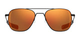Randolph AVIATOR Sunglasses | Size 55 / Matte Black / Redline (Semi-Polarized)