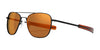 Randolph AVIATOR Sunglasses | Size 52 / Matte Black / Redline (Semi-Polarized)