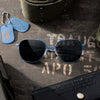Randolph AVIATOR CLASS A Sunglasses / Desert Sand / Glass American Gray (Non-Polar) / Size 52