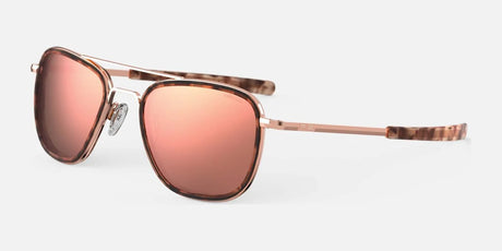 Randolph AVIATOR FUSION Sunglasses / 22k Rose Gold / Rose Gold Polarized Nylon