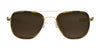 Randolph AVIATOR FUSION Sunglasses / Matte Chrome / Slate Gradient Nylon (Polarized) / Size 55