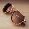 Randolph AVIATOR FUSION Sunglasses / Matte Chrome / Slate Gradient Nylon (Polarized) / Size 55