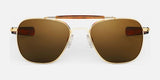 Randolph AVIATOR II Sunglasses / 23k Gold / American Tan Polarized Glass