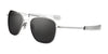 Randolph AVIATOR MILITARY SE Sunglasses / Matte Chrome / Glass American Gray (Non-Polar) / Size 52