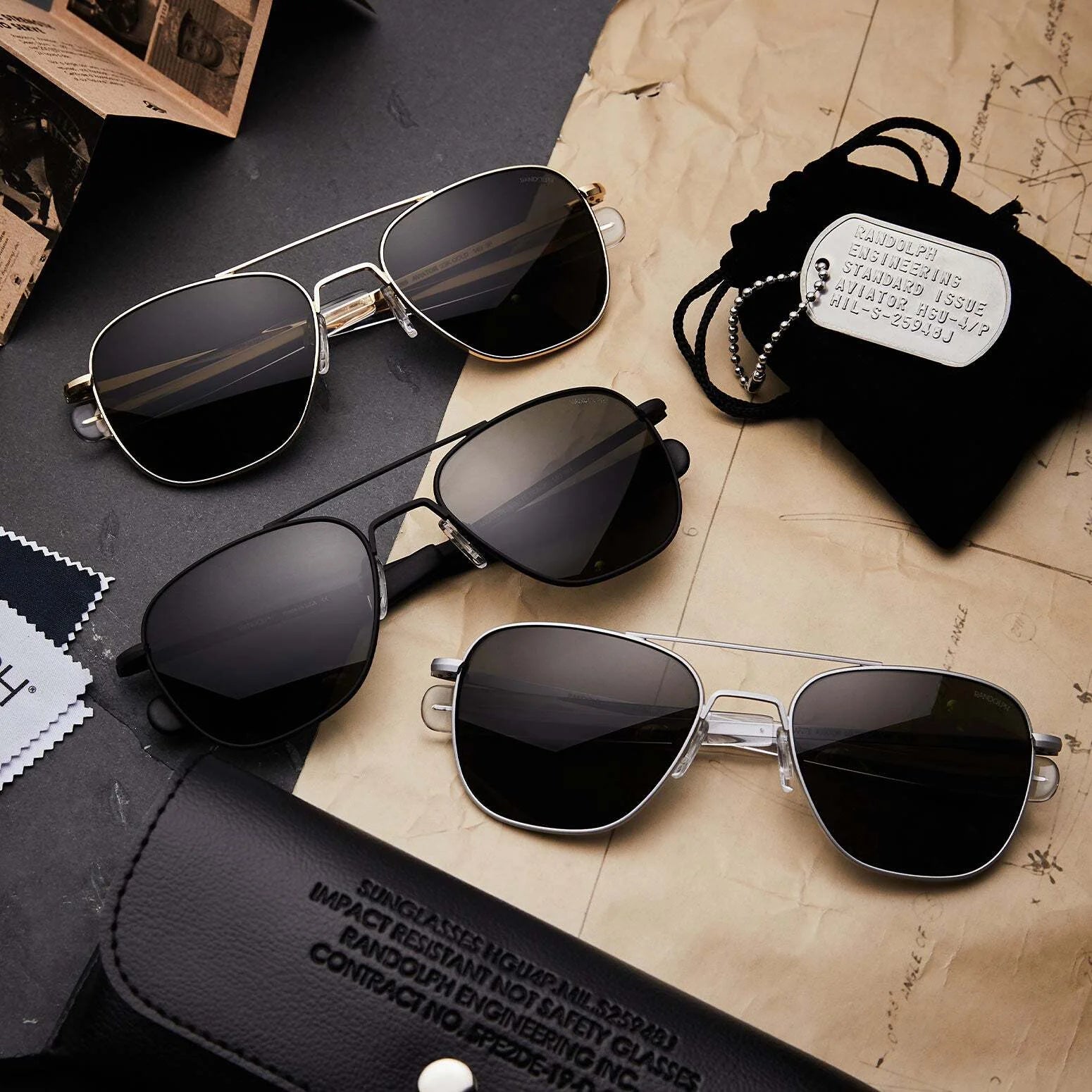 Randolph AVIATOR MILITARY SE Sunglasses