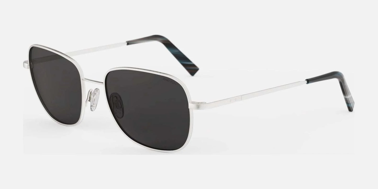 Randolph CECIL Sunglasses / Satin Silver / American Gray Polarized Nylon