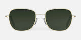 Randolph CECIL Sunglasses / 23k Satin Gold / Evergreen Polarized Gradient Nylon