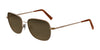 Randolph CECIL Sunglasses | Size 56 / 22k Satin Rose Gold / Slate Gradient Nylon (Polarized)