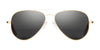 Randolph CONCORDE Sunglasses / Matte Chrome / Nylon Atlantic Blue (Non-Polar) / Size 64